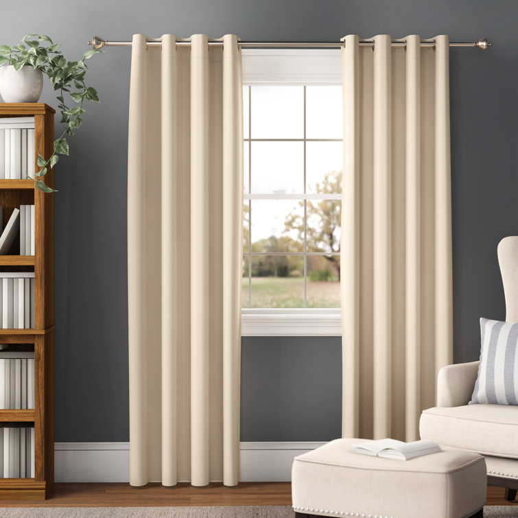 Latitude Run® Fazeley Solid Blackout Thermal Grommet Curtain Panels